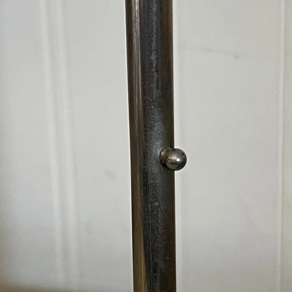 Antique nickel silver trifold triptych picture frame hanging or tabletop locking